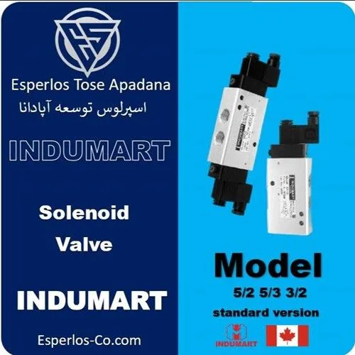 شیر برقی کتابی 5/2 و 3/2 و 4/3 و 5/3 ایندومارت